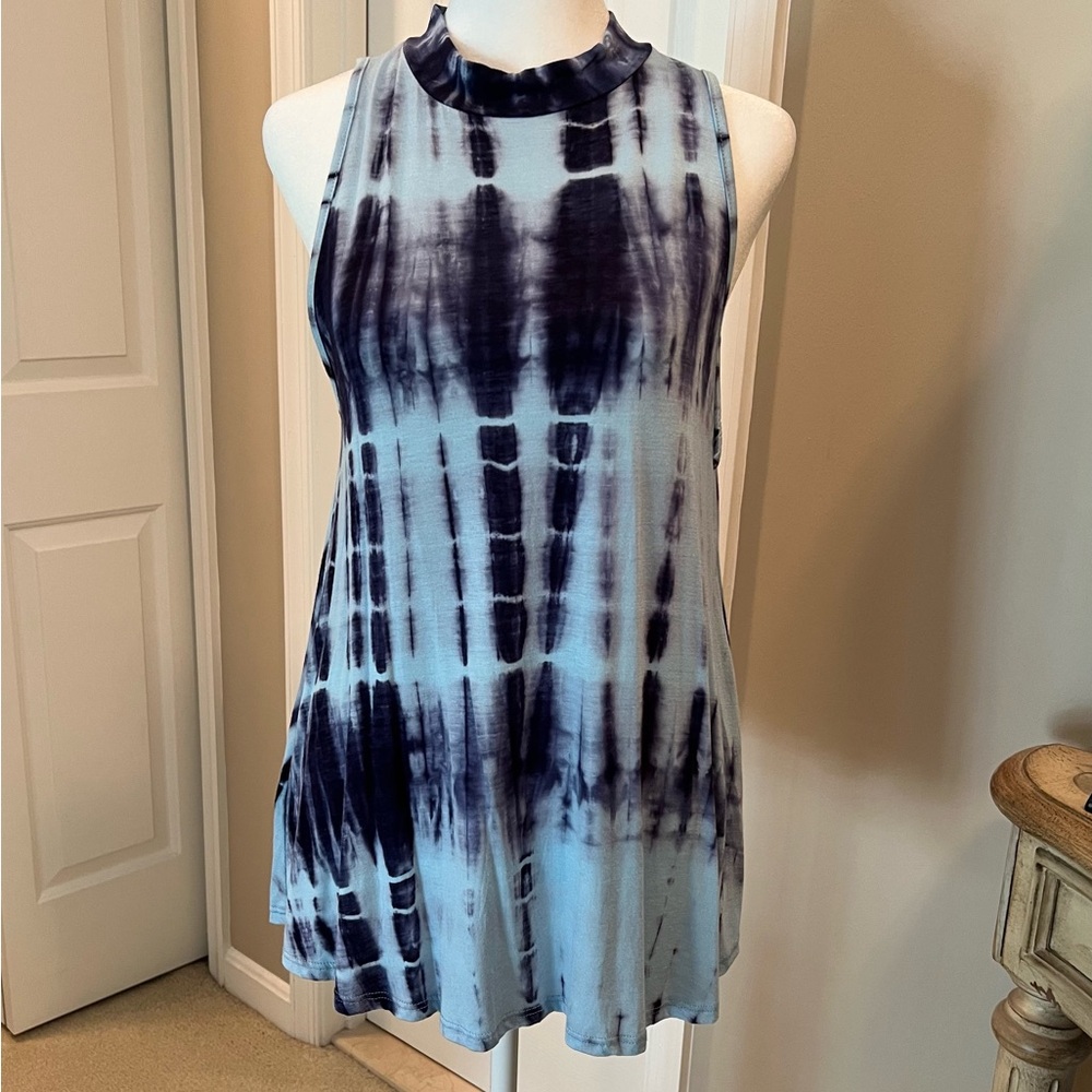 Sleeveless Tie-Dye Top